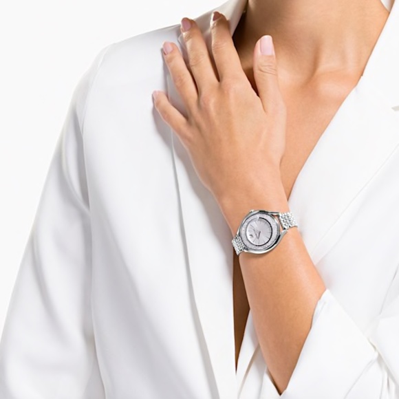 Swarovski Accessories - Swarovski Crystal Stainless Steel Silver Watch